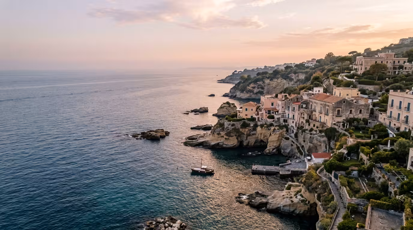 Posillipo e Marechiaro al tramonto